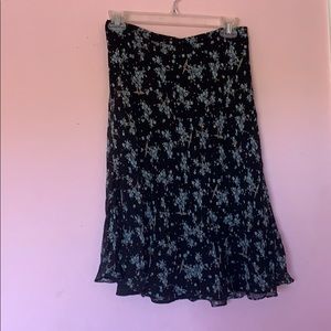 Floral midi skirt